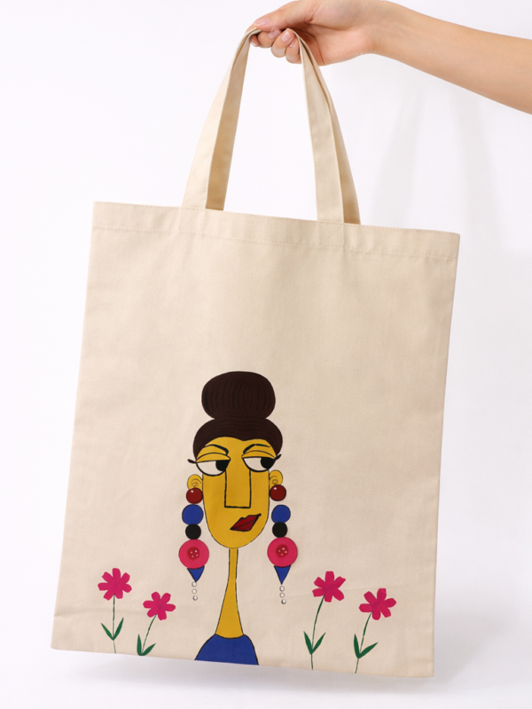 The Floral Muse Artistic Tote Bag