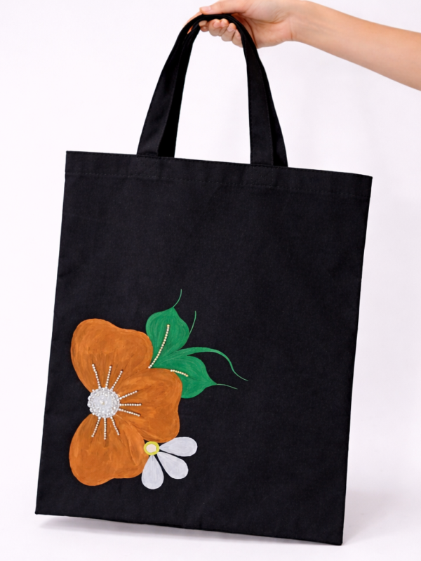 The Golden Bloom Artistic Tote Bag