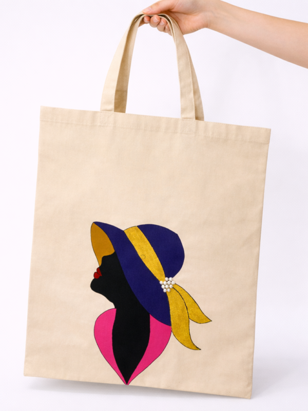 The Golden Sunhat Muse Artistic Tote Bag