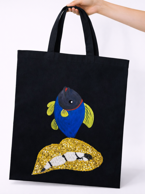 The Golden Sea Muse Artistic Tote Bag