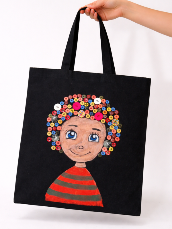 The Button Joy Artistic Tote Bag