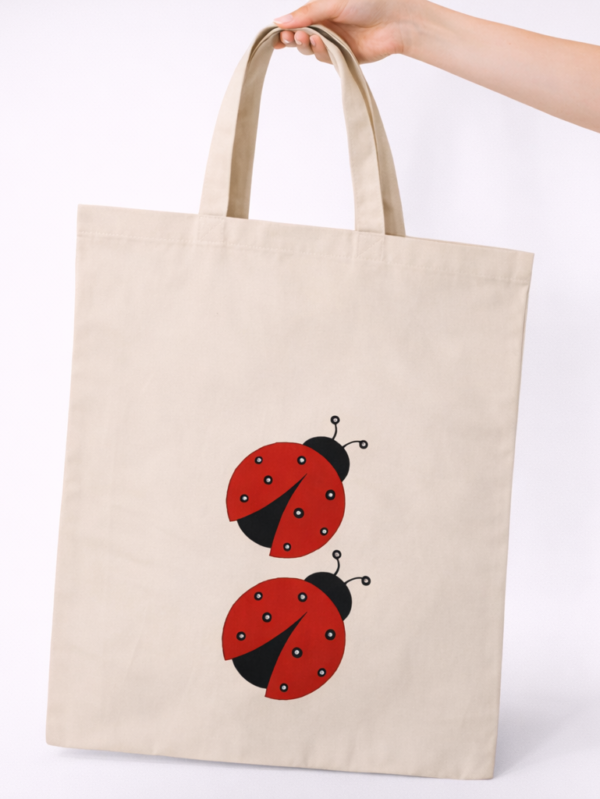 The Ladybug Luck Artistic Tote Bag